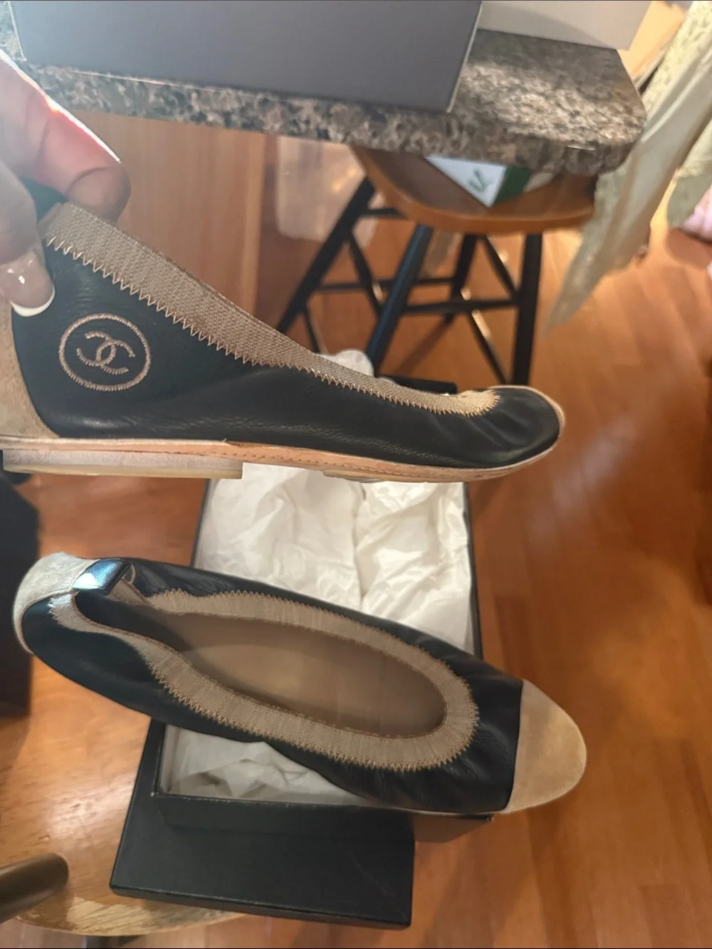 authentic Chanel Ballerina shoes